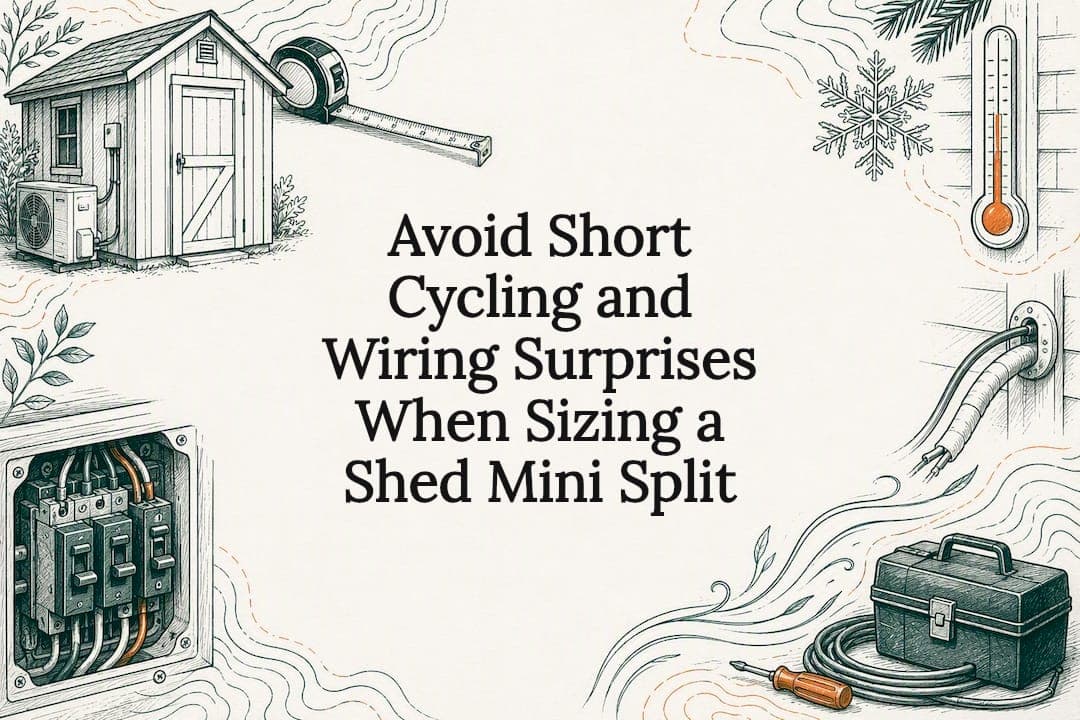 Avoid Short Cycling and Wiring Surprises When Sizing a Shed Mini Split