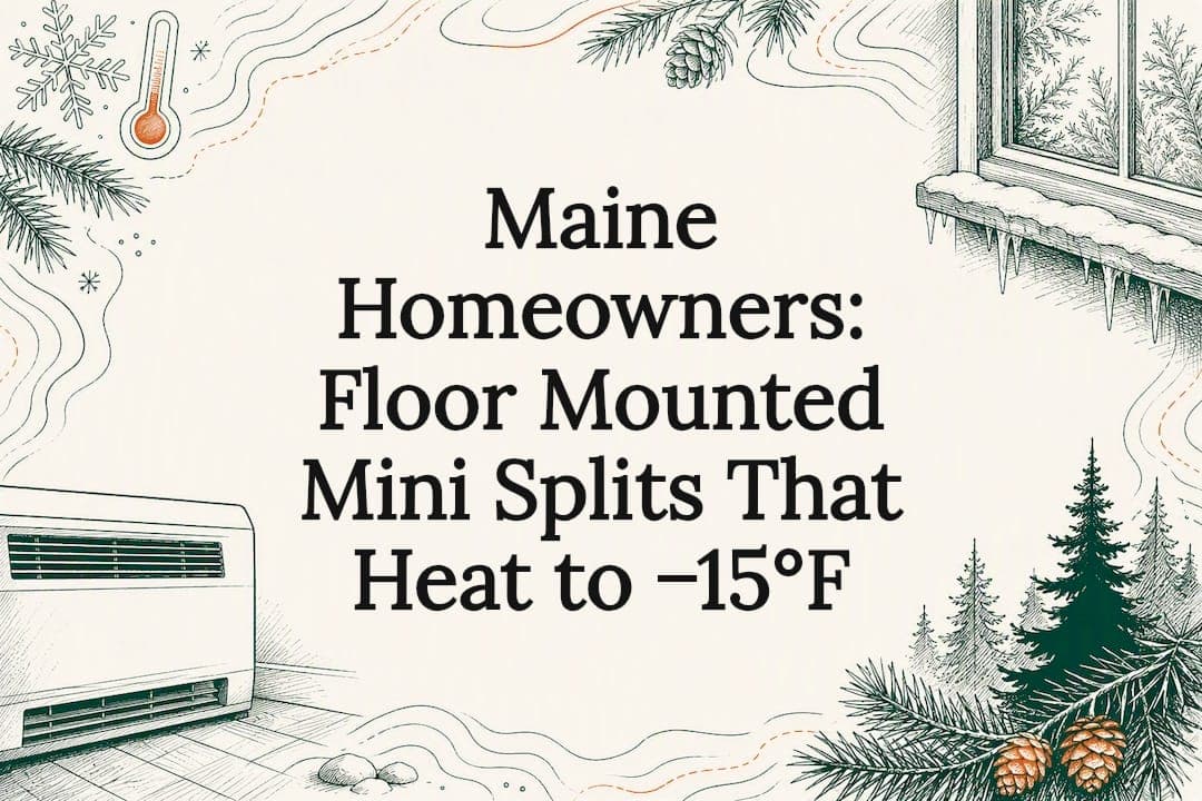 Maine Homeowners: Floor Mounted Mini Splits That Heat to −15°F