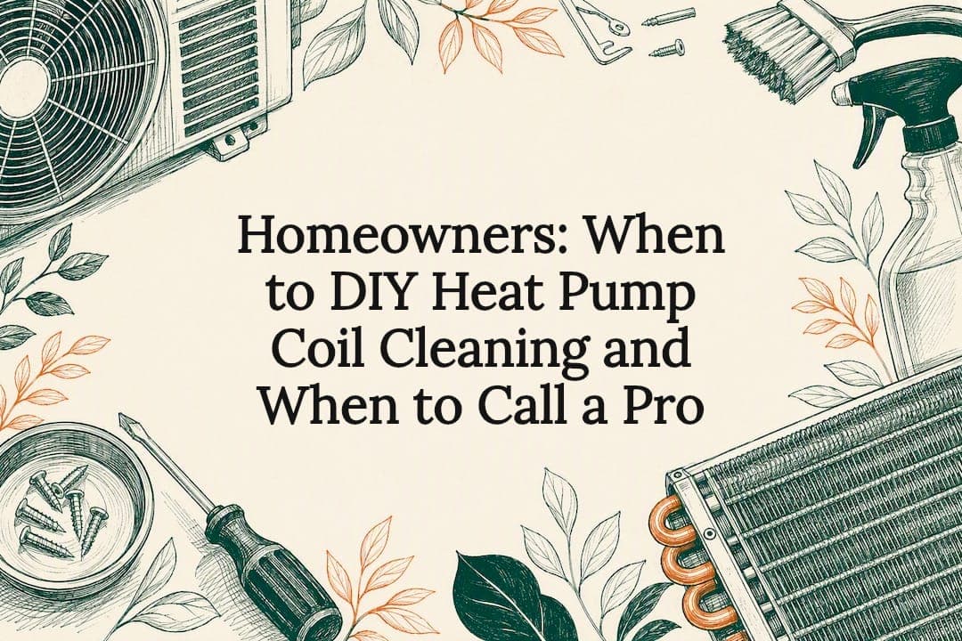 Homeowners: When to DIY Heat Pump Coil Cleaning and When to Call a Pro