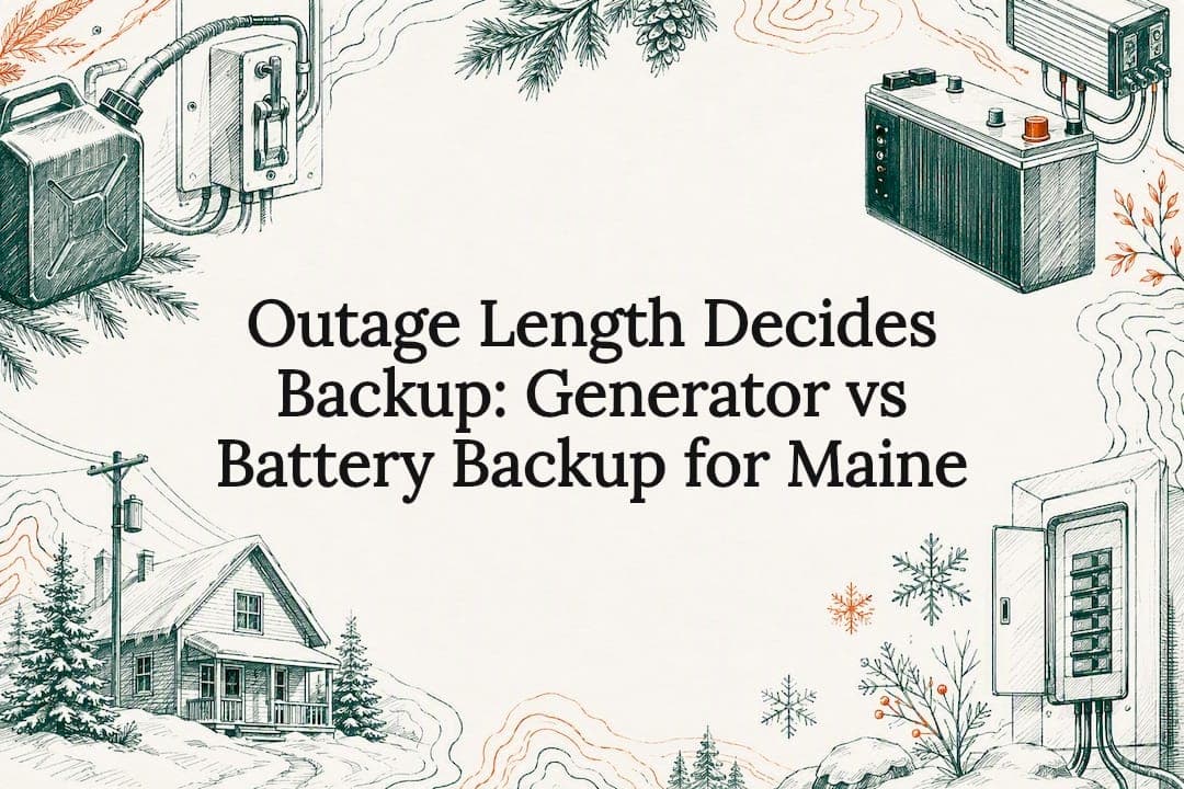 Outage Length Decides Backup: Generator vs Battery Backup for Maine