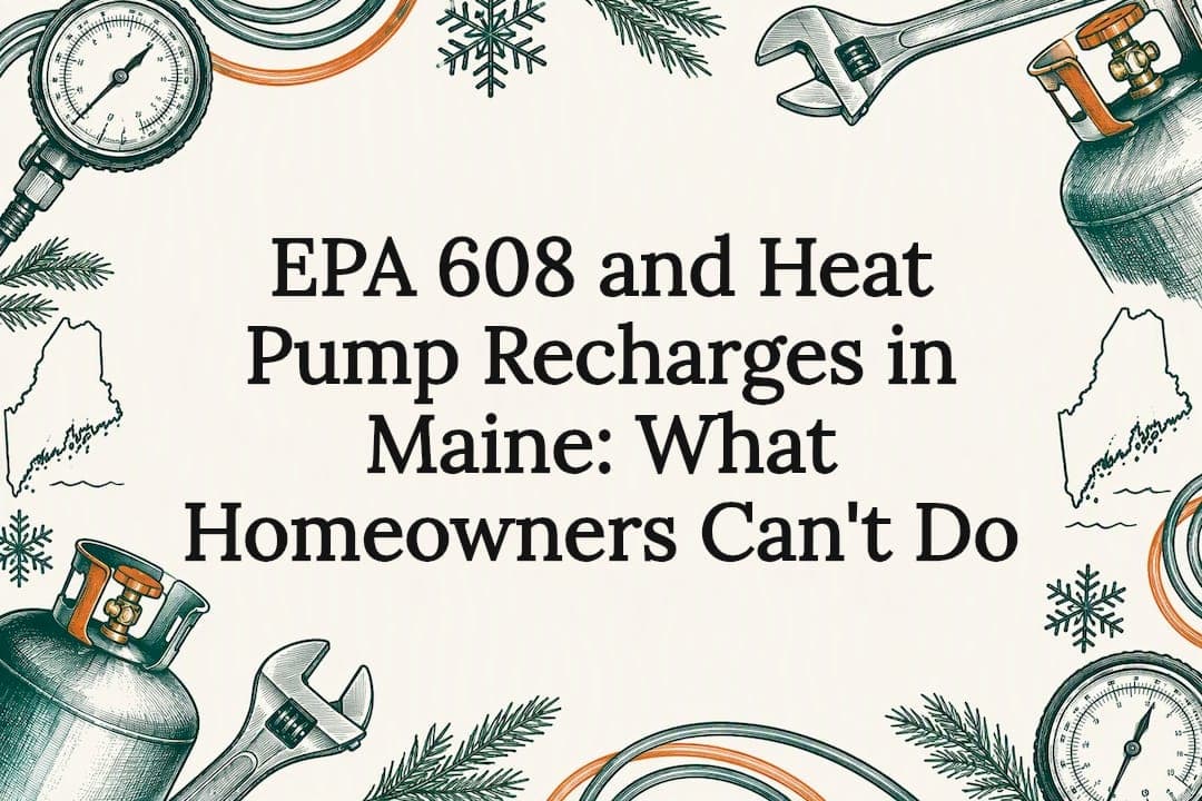 EPA 608 and Heat Pump Recharges in Maine: What Homeowners Can't Do