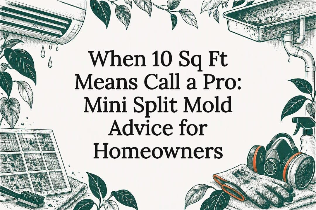 When 10 Sq Ft Means Call a Pro: Mini Split Mold Advice for Homeowners