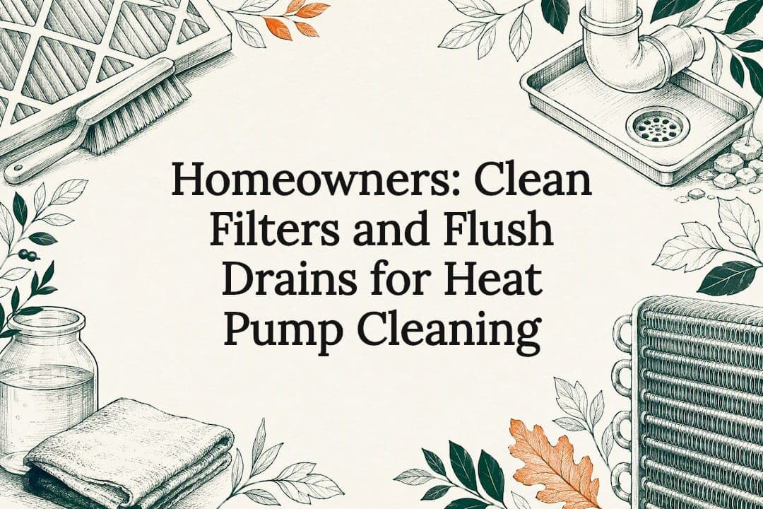 Homeowners: Clean Filters and Flush Drains for Heat Pump Cleaning