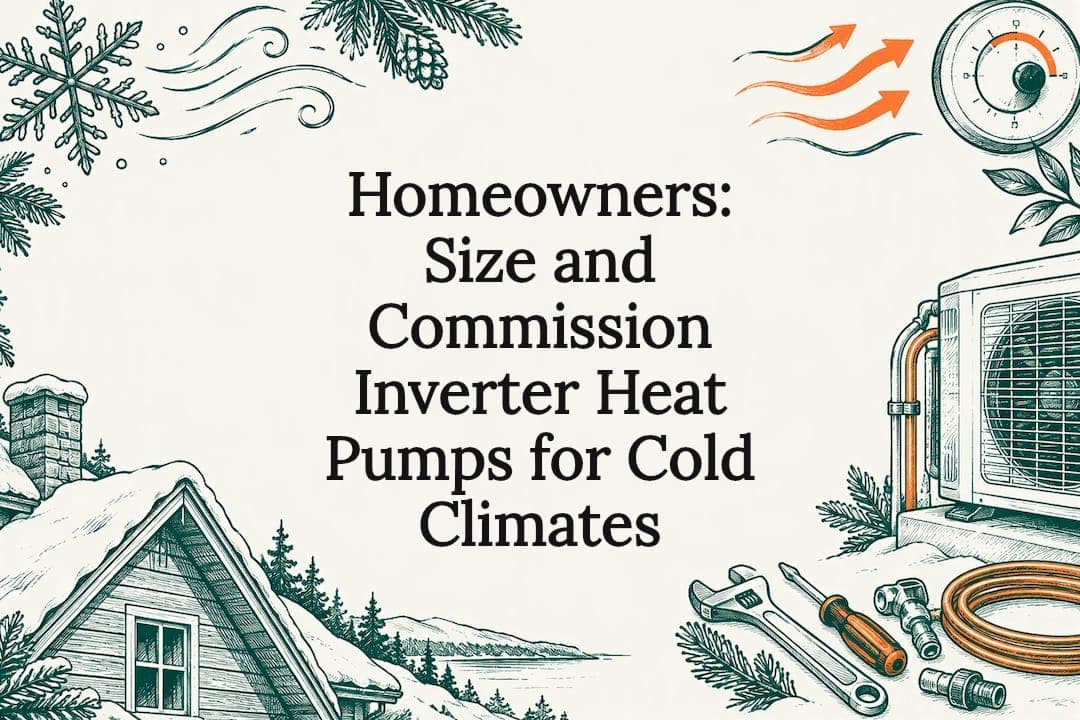 Homeowners: Size and Commission Inverter Heat Pumps for Cold Climates