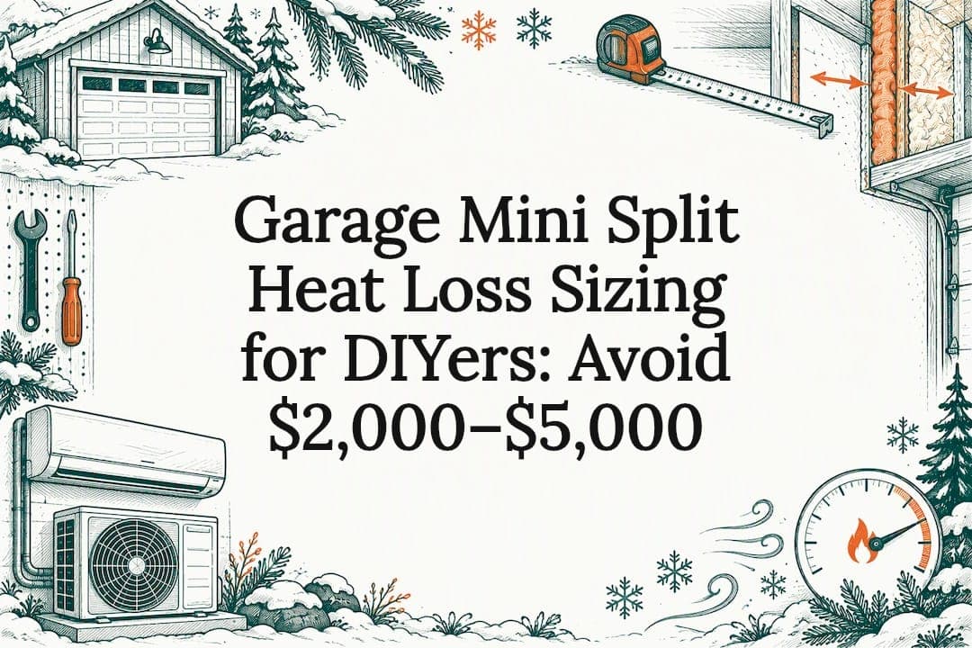 Garage Mini Split Heat Loss Sizing for DIYers: Avoid $2,000–$5,000
