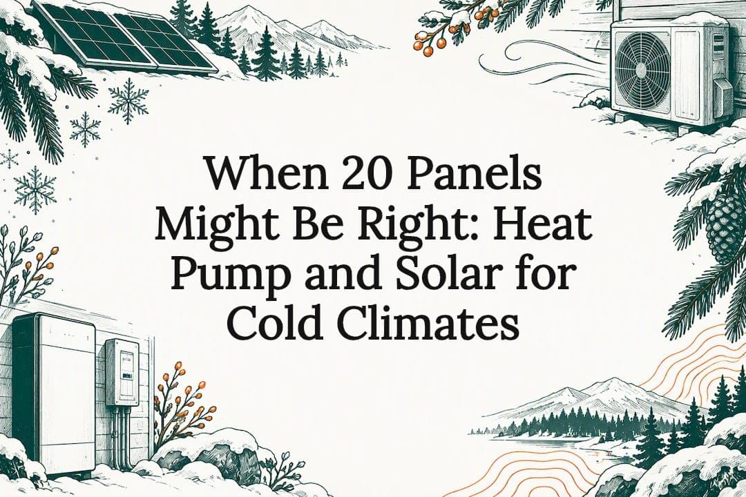 When 20 Panels Might Be Right: Heat Pump and Solar for Cold Climates