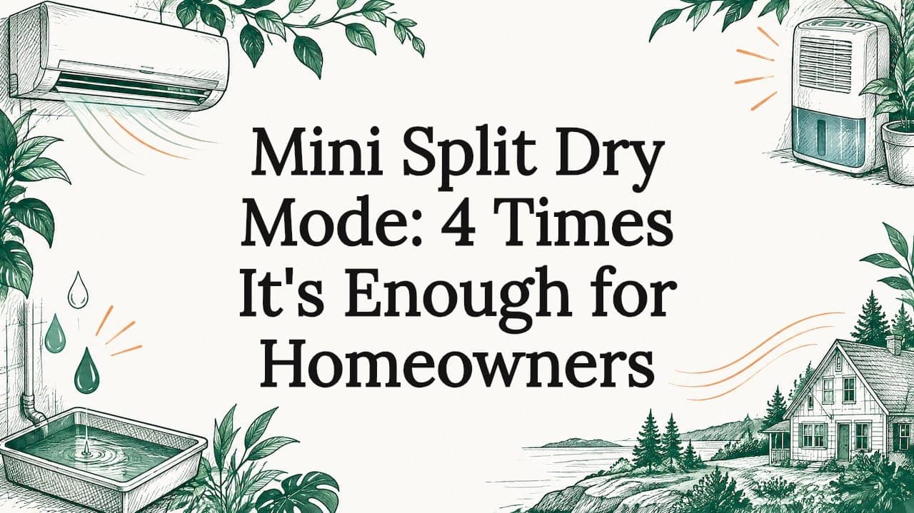Mini Split Dry Mode: 4 Times It's Enough for Homeowners
