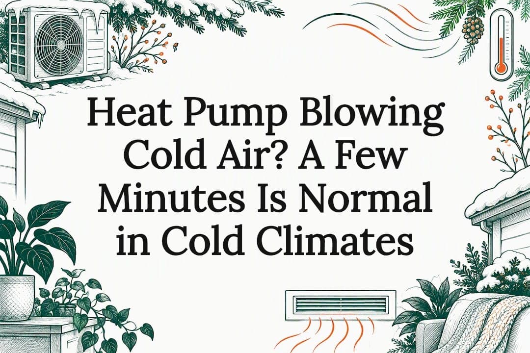 Heat Pump Blowing Cold Air? A Few Minutes Is Normal in Cold Climates