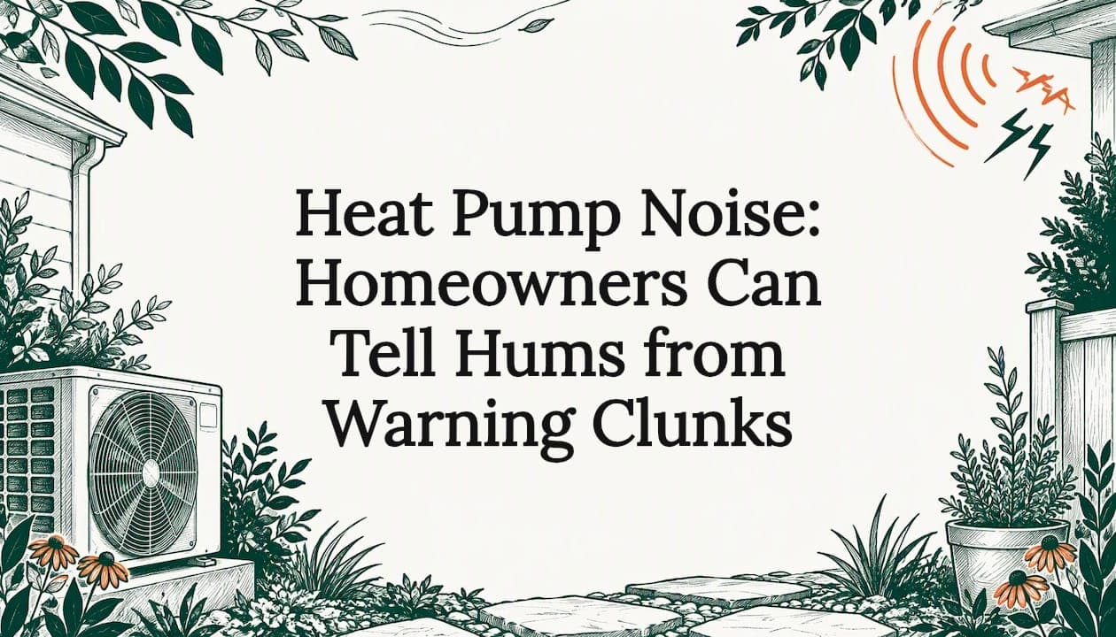 Heat Pump Noise: Homeowners Can Tell Hums from Warning Clunks